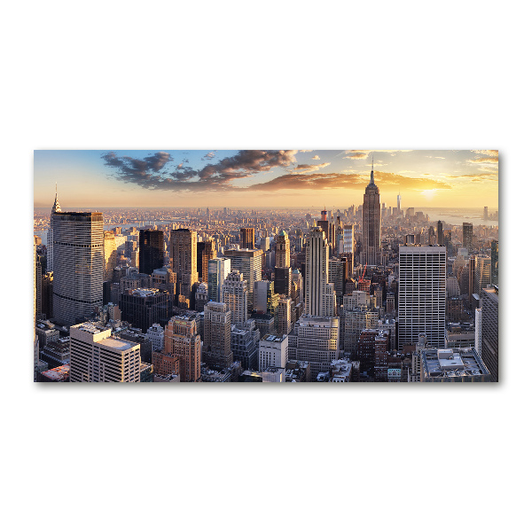 Plexiglas foto New York vanuit vogelperspectief