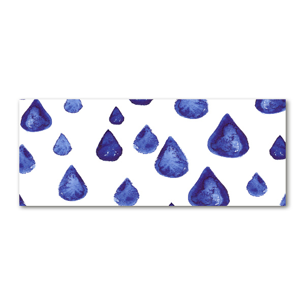 Foto plexiglas Blauwe druppels