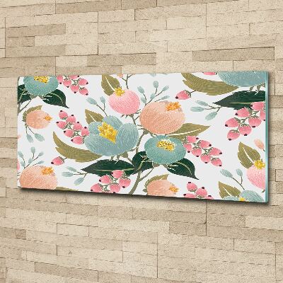 Obraz zdjęcie szkło akryl Kwiecisty wzór