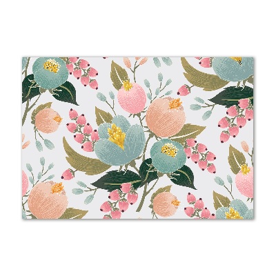 Foto plexiglas Bloemenpatroon