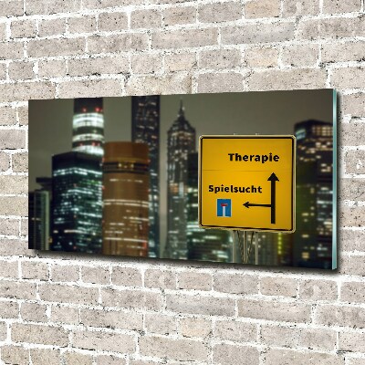 Foto obraz szkło akryl Terapia w mieście