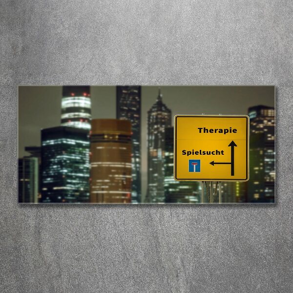 Foto obraz szkło akryl Terapia w mieście