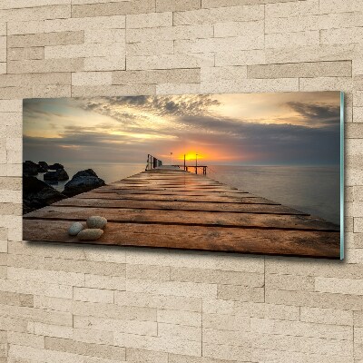 Foto in plexiglas Houten steiger