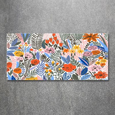 Foto op plexiglas Bloemenpatroon