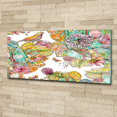 Foto plexiglas Vogel en versieringen