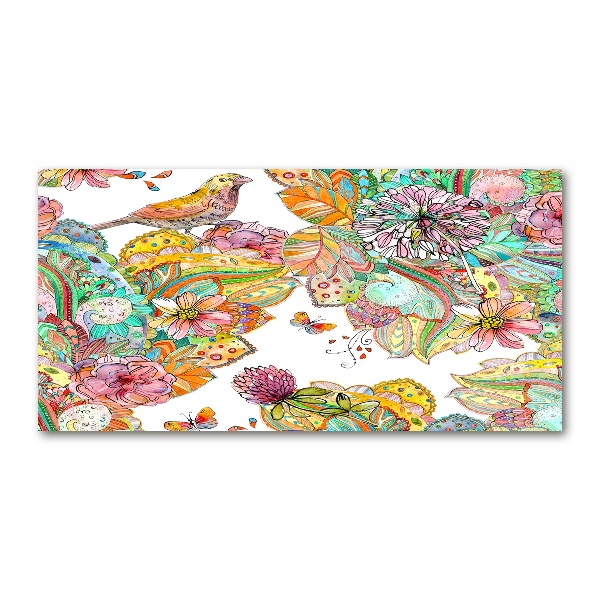 Foto plexiglas Vogel en versieringen