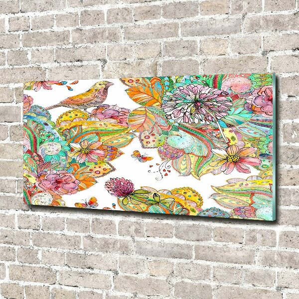 Foto plexiglas Vogel en versieringen