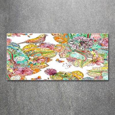 Foto plexiglas Vogel en versieringen