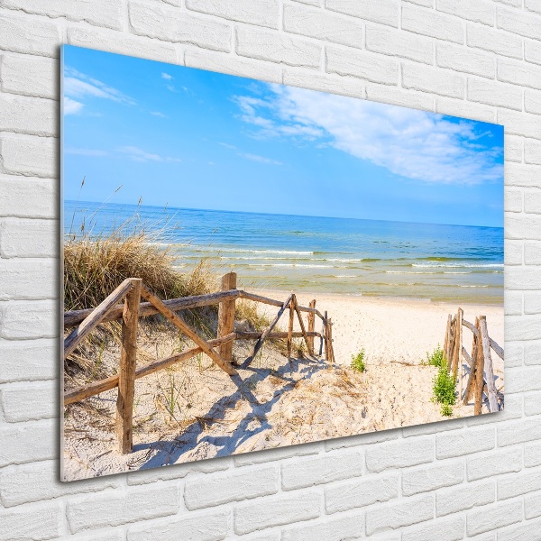 Plexiglas foto Toegang tot het strand