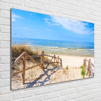 Plexiglas foto Toegang tot het strand
