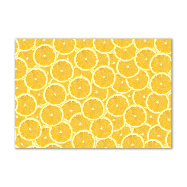 Foto obraz szkło akryl Plastry cytryny