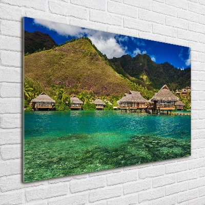 Plexiglas schilderij Bungalows boven het water