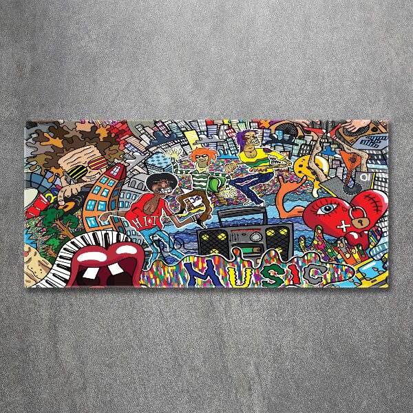 Foto op plexiglas Muzikale collage
