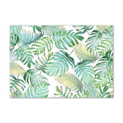 Foto obraz szkło akryl Tropikalne liście