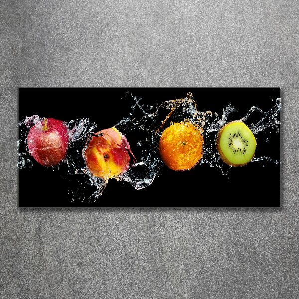 Foto in plexiglas Fruit en water