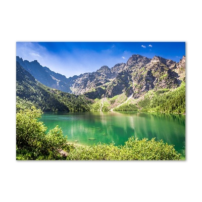 Foto obraz szkło akryl Morskie oko Tatry