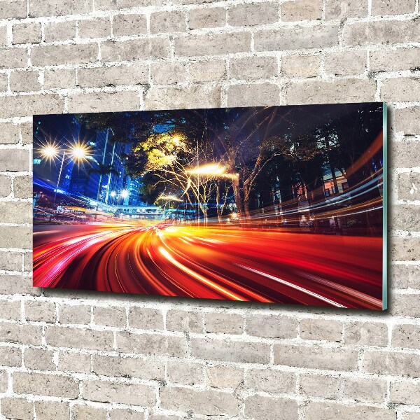 Plexiglas schilderij Snelheid in de stad
