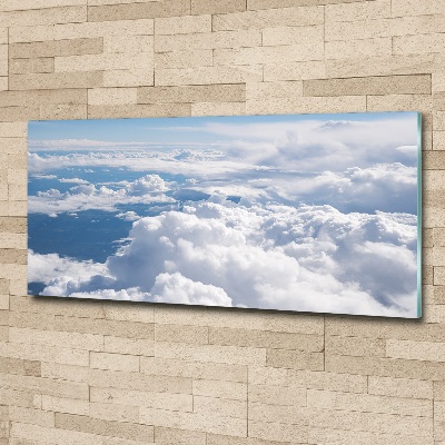 Plexiglas foto Uitzicht vanuit het vliegtuig