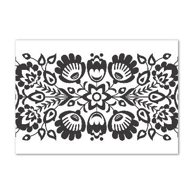 Obraz zdjęcie szkło akryl Ludowe kwiaty