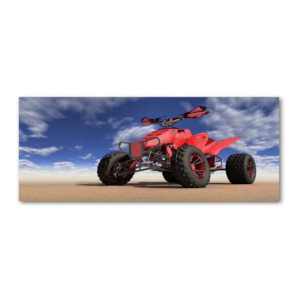Schilderij op acrylglas Quadrijden in de woestijn