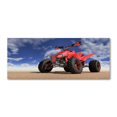 Foto obraz szkło akryl Quad na pustyni