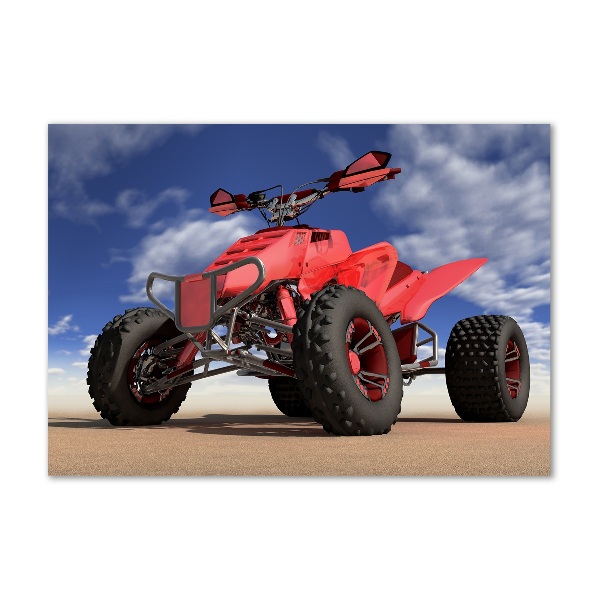 Schilderij op acrylglas Quadrijden in de woestijn