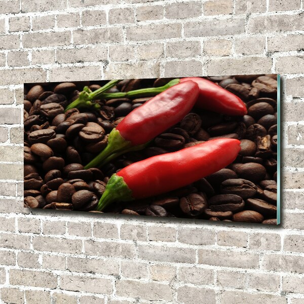 Plexiglas schilderij Chili en koffie