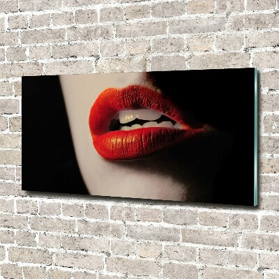 Foto plexiglas Rode lippen