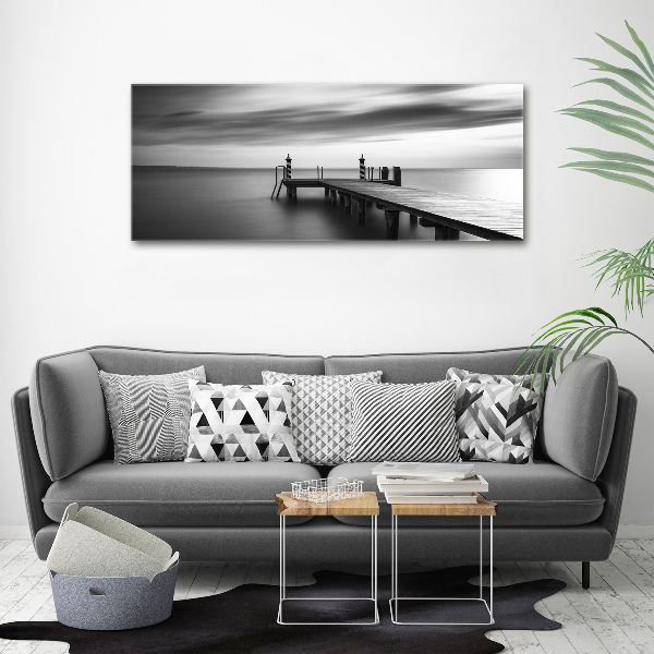 Plexiglas schilderij Steiger aan het meer