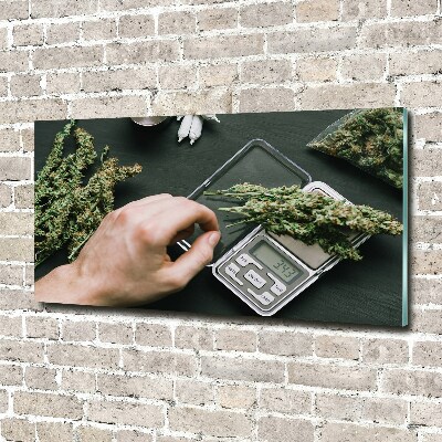 Foto plexiglas Marihuana toppen
