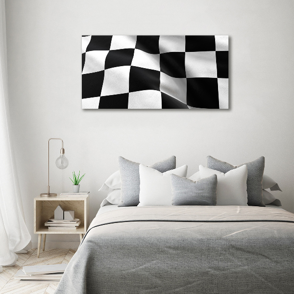 Schilderij op acrylglas Finishvlag