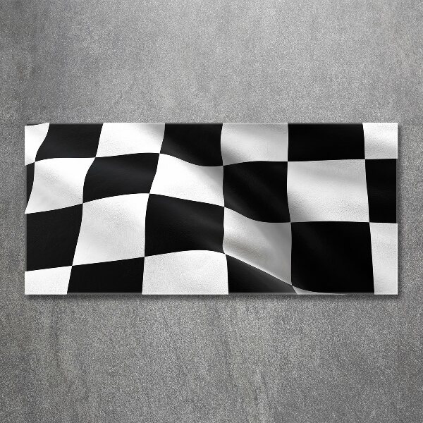 Schilderij op acrylglas Finishvlag