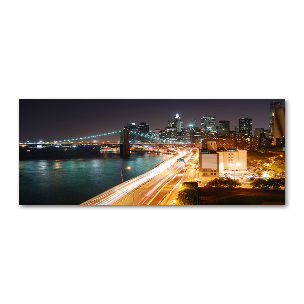 Foto op plexiglas New York 's nachts