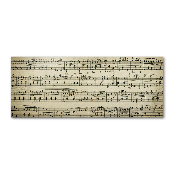 Plexiglas schilderij Aantekeningen over een personeelslid