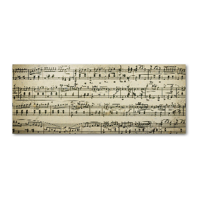 Plexiglas schilderij Aantekeningen over een personeelslid