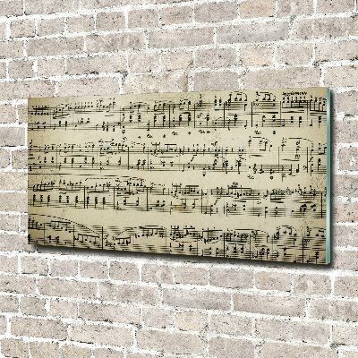 Plexiglas schilderij Aantekeningen over een personeelslid