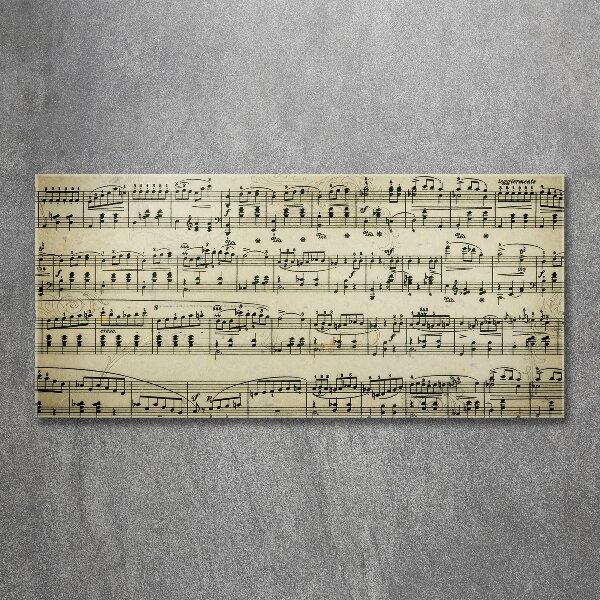 Plexiglas schilderij Aantekeningen over een personeelslid