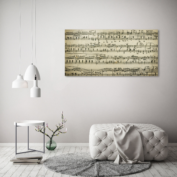 Plexiglas schilderij Aantekeningen over een personeelslid