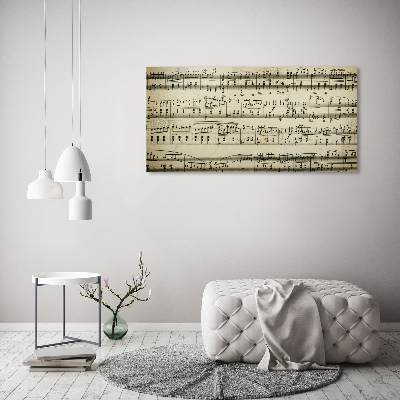 Plexiglas schilderij Aantekeningen over een personeelslid