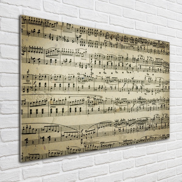 Plexiglas schilderij Aantekeningen over een personeelslid