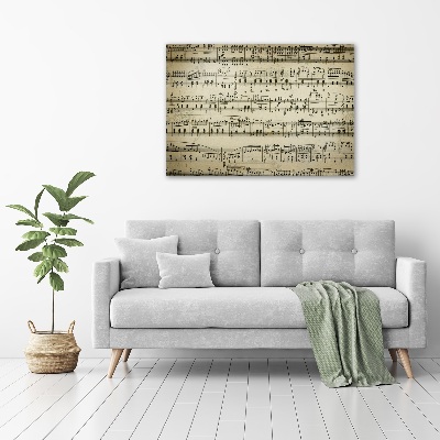 Plexiglas schilderij Aantekeningen over een personeelslid