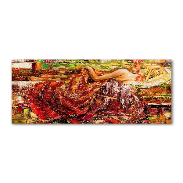 Foto op plexiglas Slapende vrouw