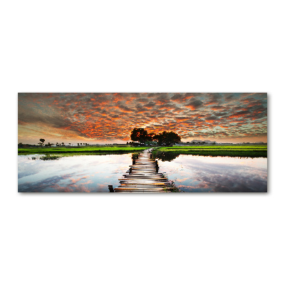 Plexiglas foto Houten brug