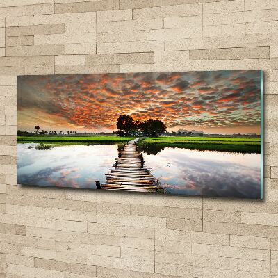 Plexiglas foto Houten brug