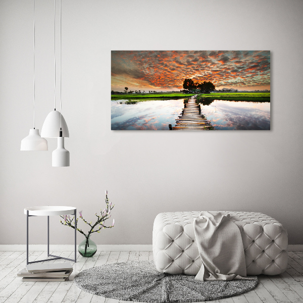 Plexiglas foto Houten brug