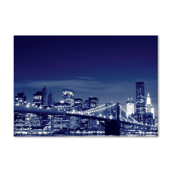 Foto op plexiglas New York 's nachts