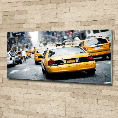 Schilderij op acrylglas New Yorkse taxi's
