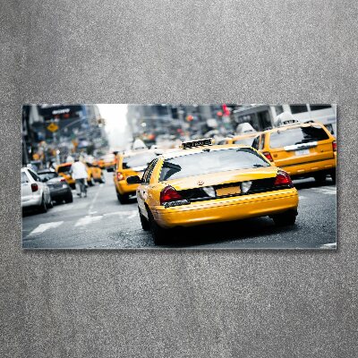 Schilderij op acrylglas New Yorkse taxi's