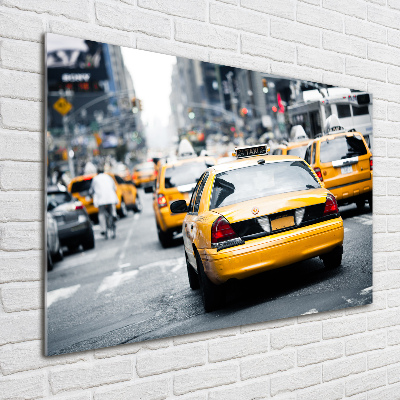Schilderij op acrylglas New Yorkse taxi's