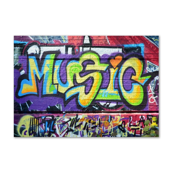 Plexiglas foto Graffiti op de muur